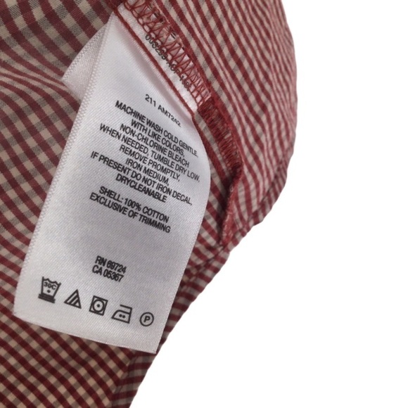 Columbia Men Button-Down Red&Gray Check Shirt - Picture 11 of 11